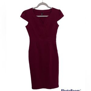 Miusol Dress woman  , color Burgundy, Size S , Pre Owner